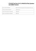 CTVA 300 Final Exam Fall '25 UPDATED ACTUAL Questions  and CORRECT Answers