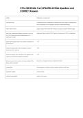 CTVA 300 EXAM 1 & 2 UPDATED ACTUAL Questions and  CORRECT Answers 