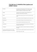CTVA 300 Exam &num;2 UPDATED ACTUAL Questions and  CORRECT Answers 