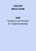 AGACNP Mock Exam 2026 &vert; Adult-Gerontology ACNP Practice & Study Guide