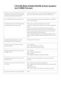 CTVA 300 &lpar;FINAL EXAMS&rpar; UPDATED ACTUAL Questions  and CORRECT Answers