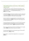 HSCO 500 Questions and Answers 2026 Update &vert;  100&percnt; Correct  