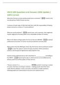 HSCO 500 Questions and Answers 2026 Update &vert;  100&percnt; Correct  
