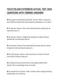 TDLR EYELASH EXTENSION ACTUAL TEST 2026 QUESTIONS WITH VERIFIED ANSWERS