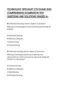 TECHNOLOGY SPECIALIST CTS EXAMS 2026 COMPREHENSIVE EXAMINATION TEST QUESTIONS AND SOLUTIONS GRADED A&plus;
