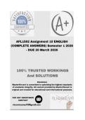 AFL1502 Assignment 10 ENGLISH &lpar;COMPLETE ANSWERS&rpar; Semester 1 2026 - DUE 20 March 2026&semi; 100&percnt; Correct solutions and explanations&period; 