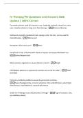 IV Therapy&sol;PN Questions and Answers 2026  Update &vert; 100&percnt; Correct  