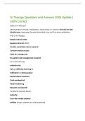 IV Therapy Questions and Answers 2026 Update &vert;  100&percnt; Correct  