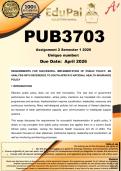 PUB3703 Assignment 2 &lpar;COMPLETE ANSWERS&rpar; Semester 1 2026 - DUE 3 April 2026