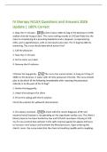IV Therapy&sol;PN Questions and Answers 2026 Update &vert; 100&percnt; Correct
