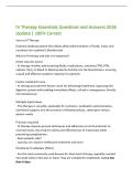IV Therapy Essentials Questions and Answers 2026  Update &vert; 100&percnt; Correct  