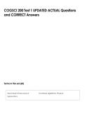 COGSCI 200 Test 1 UPDATED ACTUAL Questions  and CORRECT Answers 