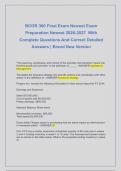 BCOR 360 Final Exam Newest Exam  Preparation Newest 2026-2027  With  Complete Questions And Correct Detailed  Answers &vert; Brand New Version