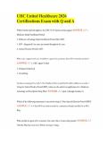 UHC United Healthcare 2026 Certifications Exam with Q and A