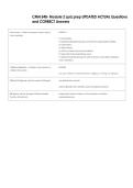 CMN 548- Module 2 quiz prep UPDATED ACTUAL Questions  and CORRECT Answers 