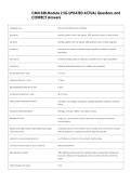 CMN 548 Module 2 SG UPDATED ACTUAL Questions and  CORRECT Answers