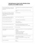 CMN 548 Module 2 Study Guide UPDATED ACTUAL  Questions and CORRECT Answers