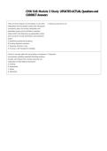 CMN 548 Module 3 Study UPDATED ACTUAL Questions and  CORRECT Answers 