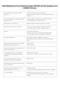 CMN 548 Module 5 Psychopharmacology UPDATED ACTUAL Questions and  CORRECT Answers 