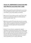 TEXAS LPC JURISPRUDENCE EXAM EXAM PREP 2026 PRACTICE SOLUTION STUDY GUIDE