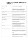 BOSR DCF Study Guide UPDATED ACTUAL Questions and  CORRECT Answers