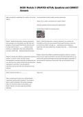 BOSR Module 3 UPDATED ACTUAL Questions and CORRECT  Answers