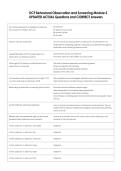 DCF Behavioral Observation and Screening Module 2  UPDATED ACTUAL Questions and CORRECT Answers 
