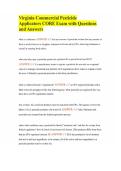 Virginia Commercial Pesticide Applicators CORE Exam with Questions and Answers