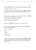 NURS 4020 Exam &num;1 Questions and Answers 2026  Update &vert; 100&percnt; Correct  