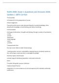 NURS 2030&colon; Exam 1 Questions and Answers 2026  Update &vert; 100&percnt; Correct  