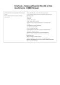 Tank Truck & Hazardous Materials UPDATED ACTUAL  Questions and CORRECT Answers 