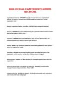 MANA 3001 EXAM 1 QUESTIONS WITH ANSWERS 100&percnt; SOLVED 