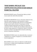 TISSUE BANKING SPECIALIST 2026 CERTIFICATION EVALUATION EXAMS BUNDLED EXAMS FULL SOLUTIONTISSUE BANKING SPECIALIST 2026 CERTIFICATION EVALUATION EXAMS BUNDLED EXAMS FULL SOLUTION