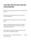 TLETA WEEK 1 PRACTICE STUDY GUIDE 2026 SOLVED QUESTIONS