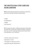 TMC PRACTICE EXAM 2 STUDY GUIDE 2026 SOLVED QUESTIONS