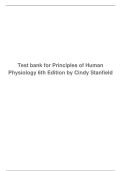 Test bank for Principles of Human Physiology 6th Edition by Cindy Stanfield&period;