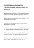 TMC TEST 4 2026 CERTIFICATION EVALUATION EXAMS BUNDLED EXAMS FULL SOLUTION