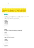 BIOD 151 ANATOMY AND PHYSIOLOGY 1 PORTAGE LEARNING 2024 UPDATED ALL EXAMS &lpar;MODULE 1- MODULE 7&rpar; TESTBANK GRADE A&plus; GUARANTEED&excl;&excl;&excl;