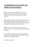 TN JURISPRUDENCE EXAM SCRIPT 2026 VERIFIED SOLUTION MANUAL
