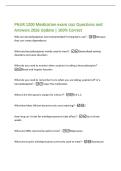 PNUR 1200 Medication exam cscc Questions and  Answers 2026 Update &vert; 100&percnt; Correct  