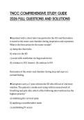 TNCC COMPREHENSIVE STUDY GUIDE 2026 FULL QUESTIONS AND SOLUTIONS