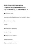 TOEFL EXAM ESSENTIALS 4 2026 COMPREHENSIVE EXAMINATION TEST QUESTIONS AND SOLUTIONS GRADED A&plus;