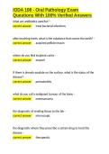 IODA 108 - Oral Pathology Exam Questions With 100- Verified Answers&period;docx