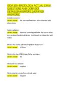 IODA 105 -RADIOLOGY ACTUAL EXAM QUESTIONS AND CORRECT DETAILED ANSWERS &lpar;VERIFIED ANSWERS&rpar;&period;docx