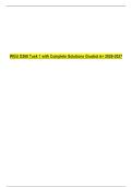 WGU D268 Task 1 with Complete Solutions Graded A&plus; 2026-2027