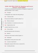 RADR 1309 FINAL EXAM ALL Questions and Correct  Answers &vert; Latest Update