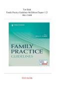 TEST BANK Family Practice Guidelines &lpar;6TH ED&rpar; by Jill C&period; Cash