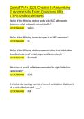 CompTIA A&plus; 1101 Chapter 5 Networking Fundamentals Exam Questions With 100- Verified Answers&period;docx