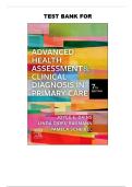 Test Bank for Advanced Health Assessment & Clinical Diagnosis in Primary Care&comma; 7th Edition by Joyce E&period; Dains &vert;978-0323832069 &vert; All Chapters 1-45 &vert; 2026 FNP Diagnostic Prep