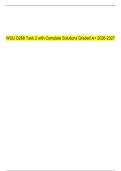 WGU D268 Task 2 with Complete Solutions Graded A&plus; 2026-2027